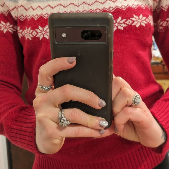 new Fat-Face United Kingdom Rudolph dog sweater, shelter dog jumper red size 4 - Picture 4 of 10